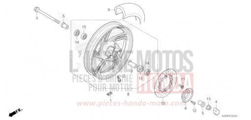 ROUE AVANT SH125ADR de 2024
